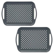 2x Anti Non Slip Plastic Food