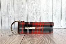 1.5" Orange Tartan Handmade