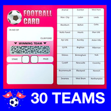 Football Cards Fundraising Football Scratch Charity Cards 30 Team Bus Stops 25