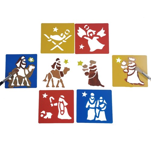 Plastic christmas nativity art - christmas,