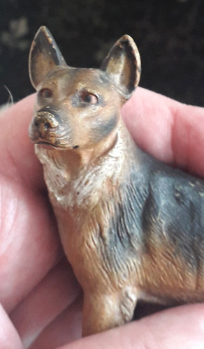 Cold painted bronze - painted, german