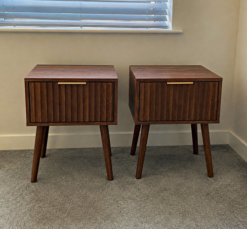 Set walnut fluted - walnut,