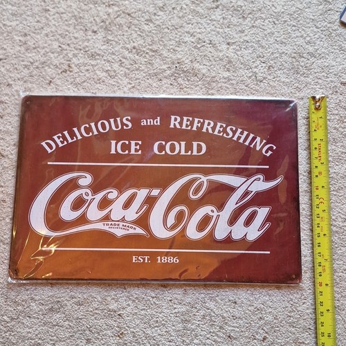 Coca cola metal advertising - coca-cola,