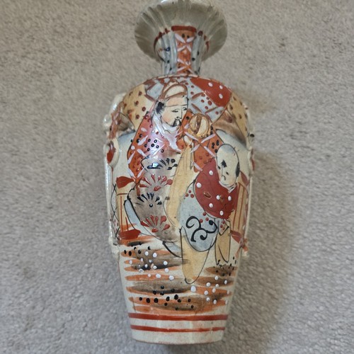 Antique samurai satsuma ware - samurai,