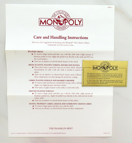 1991 monopoly collectors - 1991,