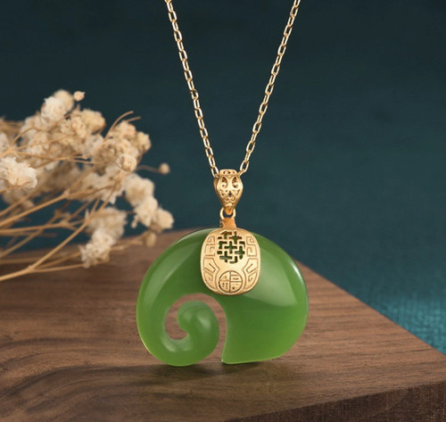 Jade jewelry 18k gold - , plated