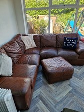 Harvey's Brown Leather Corner