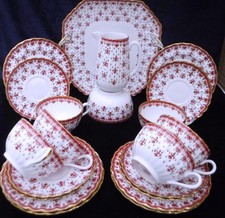 Spode fleur lys tea set - fleur,
