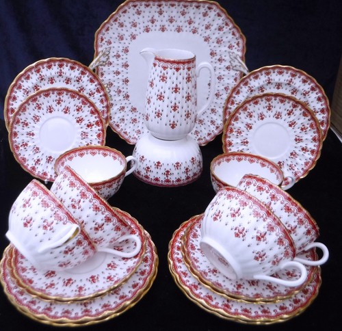 Spode fleur lys tea set - @,
