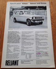 1975 RELIANT KITTEN SALOON &