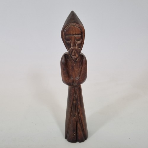 Vintage carved wooden figure - wooden,