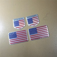 2x Smal + 2x Big USA Flag