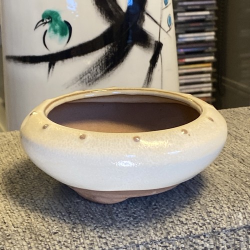 Bonsai pot glazed - bonsai, footed