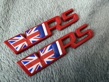 SKODA VRS BADGE RED WITH GEL