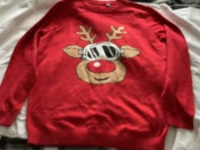 Boys Red Christmas jumper by