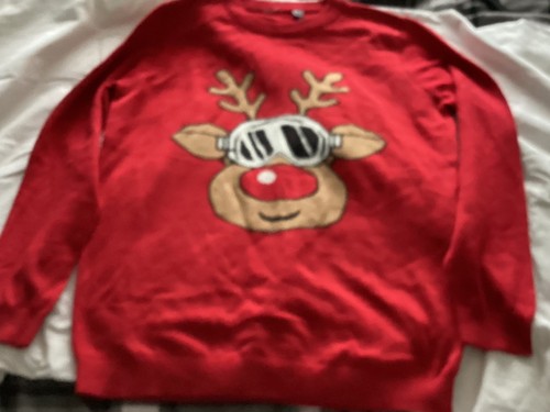 Boys red christmas jumper - boys,