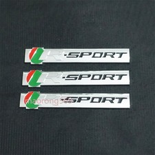 3x Chrome Silver Dark Big