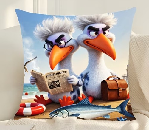 Cartoon seagull vivid - seagull,