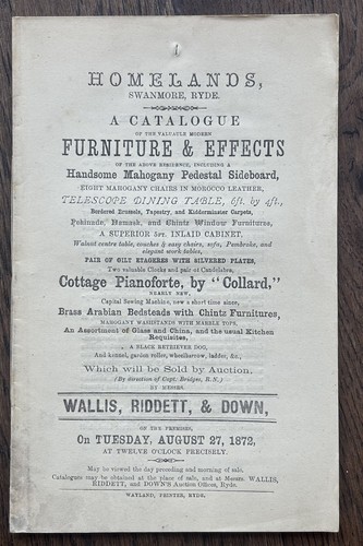 Antique isle wight 1872 - wight,