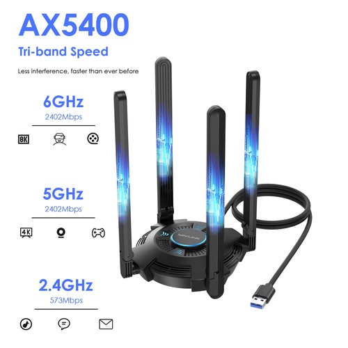 Wavlink wifi tri - 6e, tri-band