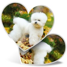 2 x Heart Stickers 7.5 cm -