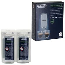 Delonghi EcoDecalk Mini Coffee Machine Maker Cleaner Descaler 2 x 100ml Sachets