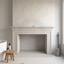 The Handcrafted Hideaway . Bespoke Hand Made Stone Fireplace