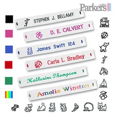 BRAND NEW WOVEN SEW IN NAME TAPES NAME LABELS 36 72 144 SCHOOL CARE HOME ARMY 