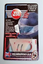 BOB HEATH VEE WIPE, MOTORCYCLE HELMET VISOR WIPE, LARGE SIZE, VWL, OPAQUE COLOUR