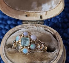 Opal and Emerald cluster gold