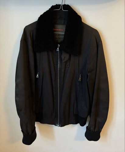 Prada sport black faux fur - fur, boa