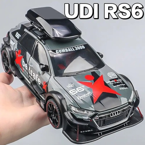 Audi rs6 racing die cast - audi, alloy