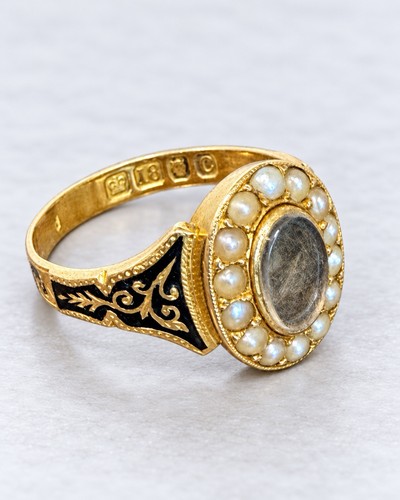 Georgian 18k gold - gold, mourning