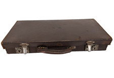 Vintage Leather Masonic Regalia Case Freemasonry Freemason WS Small Suitcase Ap1