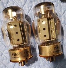 Pair tungsol 6550 tubes - a,