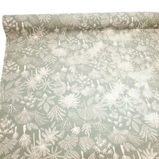 Agave Fabric Leaf Leaves Sage Grey Linen-look Medium Panama Curtain Home Decor