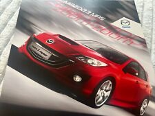 The Mazda 3 MPS Original Car Sales Brochure Frameable 2009
