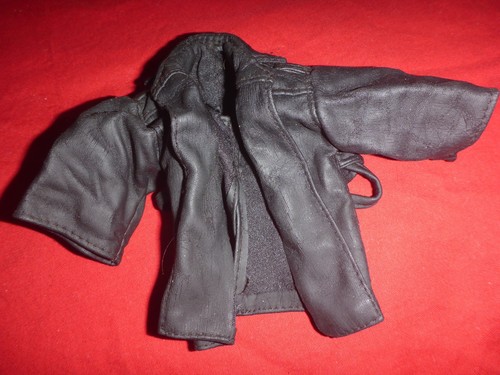 Black leather jacket with - black,