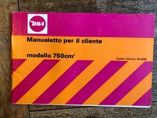 BSA ROCKET 3 OWNERS HANDBOOK in ITALIAN 1971