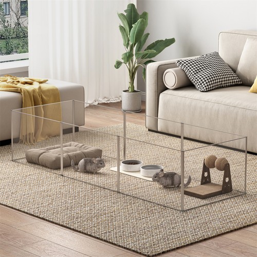 Large clear acrylic dog - large,
