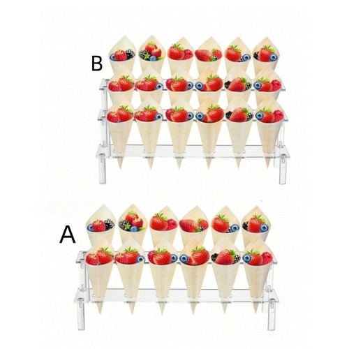 Acrylic cone dessert holder - cone,