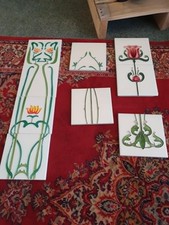 9  Tube Lined Fireplace tiles