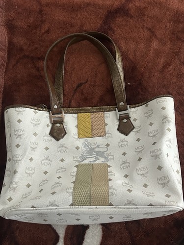 Mcm white monogram princess - white,