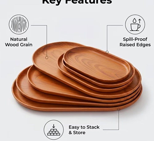 6pcs oak wood - 6pcs,
