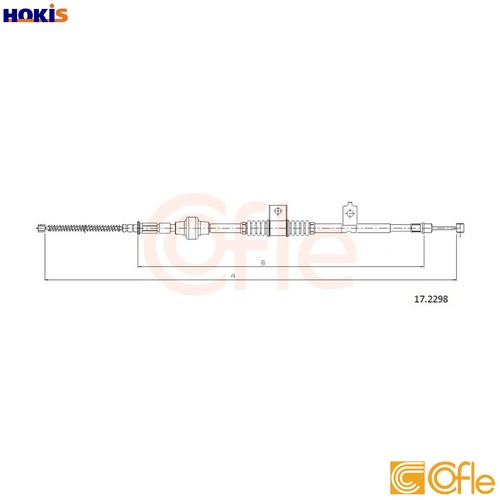 Cable pull parking brake - pull,