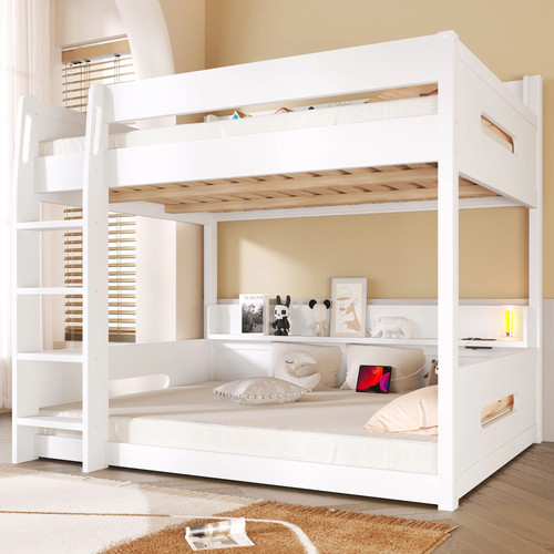 Queen over bunk bed - queen,