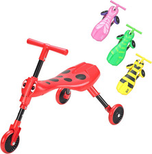 Scuttlebug 3-Wheel Foldable Ride-On Tricycle for 1-3 Year Old Boys and Girls, Be