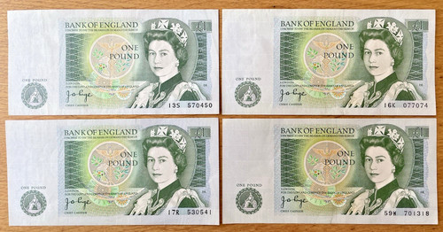Notes newton one pound - 1£,