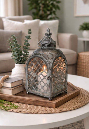 Vintage glass candle - glass,