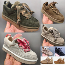 WOMENS UGG LOWMEL SAND SUEDE TEXTILE SPORTTY SHOES WOMEN'S SNEAKERS